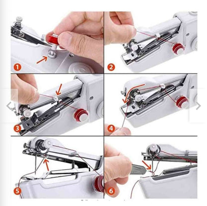 Máquina de coser portátil a pilas