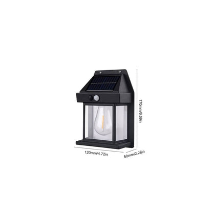 Farol solar de pared con sensor movimiento