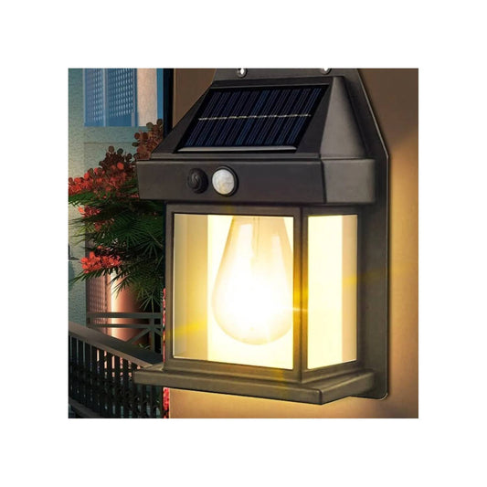 Farol solar de pared con sensor movimiento