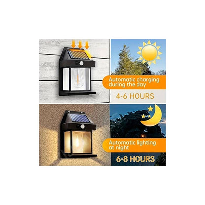 Farol solar de pared con sensor movimiento