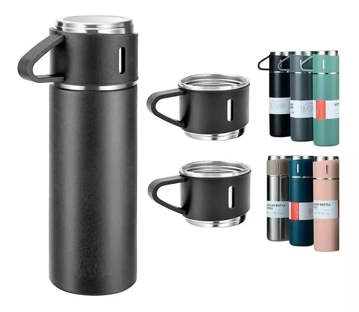 Set Termo con 3 tazas 1/2 Litro