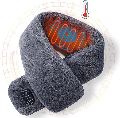TensiónCero™ – Bufanda Masajeadora Térmica para Cuello y Hombros