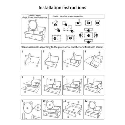 Espejo de Maquillaje con Cajón