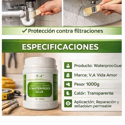 AquaShield™ – Protección Impermeable Profesional para Grietas, Tuberías y Superficies