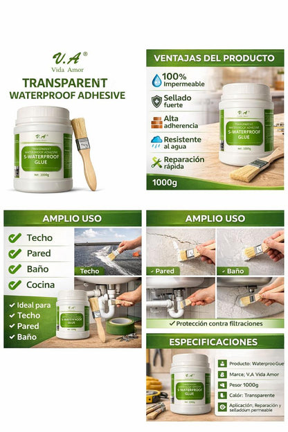 AquaShield™ – Protección Impermeable Profesional para Grietas, Tuberías y Superficies
