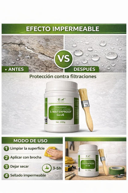 AquaShield™ – Protección Impermeable Profesional para Grietas, Tuberías y Superficies