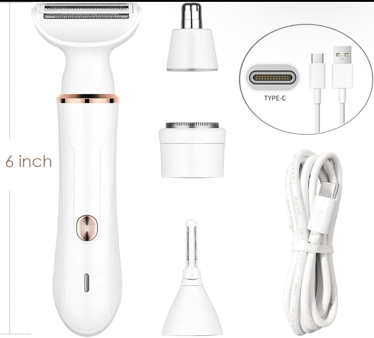 MultiShave™ – Afeitadora 4 en 1 Recargable de Precisión Total