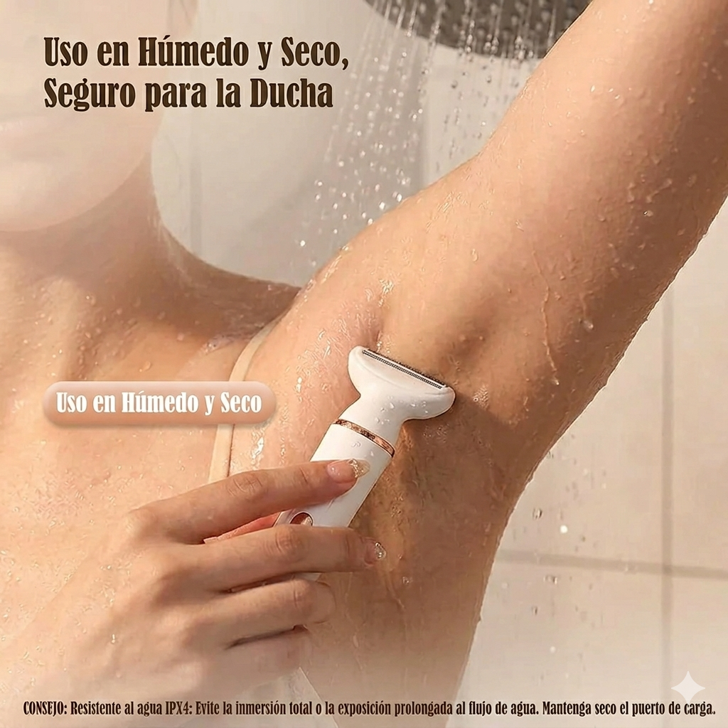 MultiShave™ – Afeitadora 4 en 1 Recargable de Precisión Total