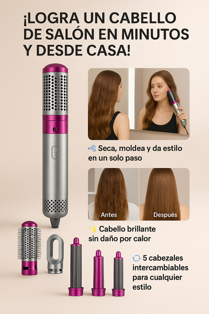 Cepillo Secador 5 en 1 - Versión Pro