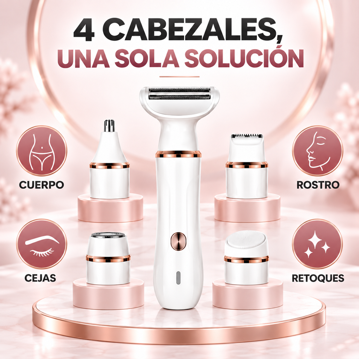 MultiShave™ – Afeitadora 4 en 1 Recargable de Precisión Total