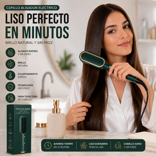 LisoPerfecto™ – Peine Térmico para un Cabello Sedoso y Brillante