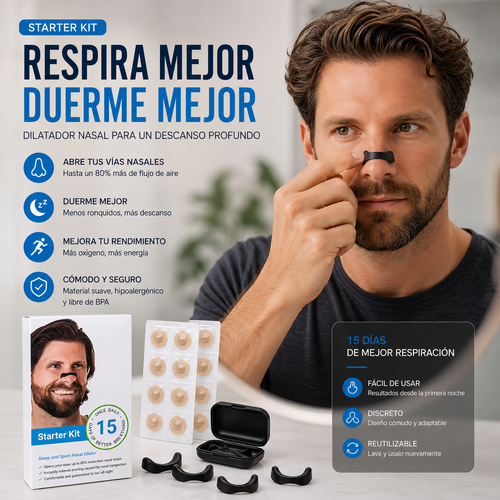 NasalFit Pro™ – Kit Completo para Dejar de Roncar y Respirar Mejor