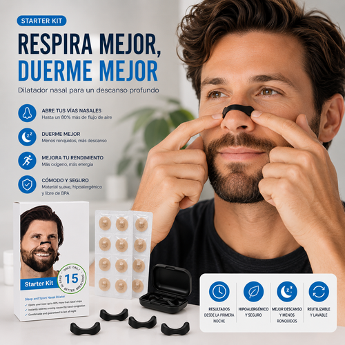 NasalFit Pro™ – Kit Completo para Dejar de Roncar y Respirar Mejor