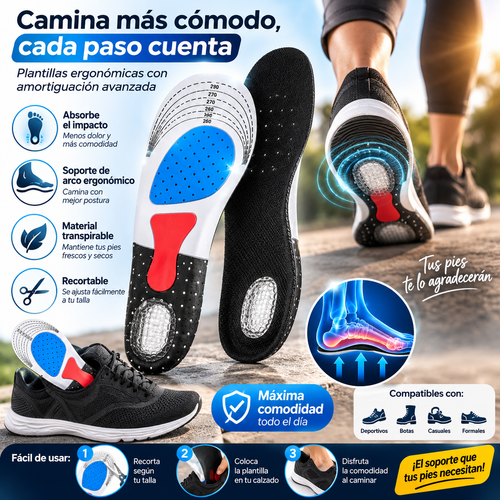 PisadaPerfecta™ – Soporte Ortopédico Ajustable para Cada Actividad