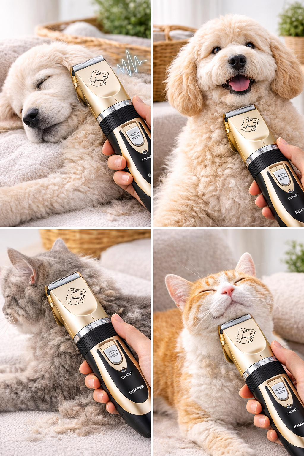 PetCut Pro™ – Corta el Pelo de tu Mascota en Casa, Sin Ruido, Sin Estrés y Sin Pagar un peluquero de mascotas